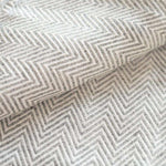 100% Cashmere Blanket | Silver Grey Chevron | XL 125cm x 250cm