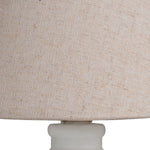 Cyrene White Wood Table Lamp