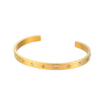 18K Gold Plated Star Cuff Bangle Bracelets B0274