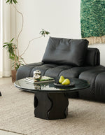 Quintero Round Coffee Table, Marble Or Travertine