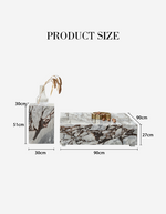 Matteo Square Coffee Table, Marble, White