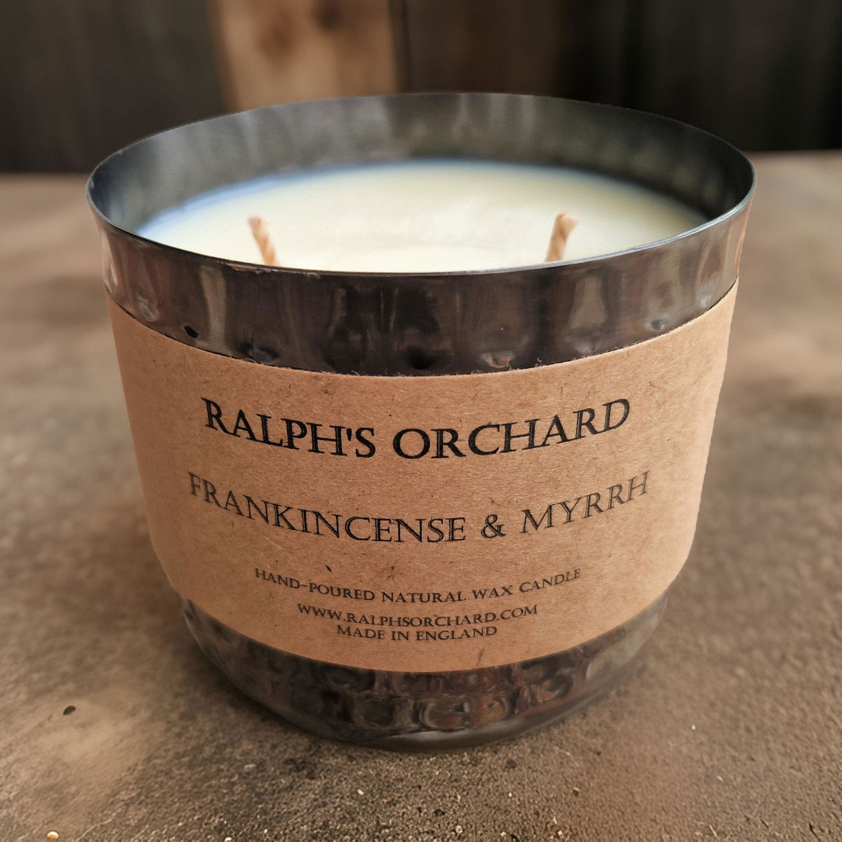 Ralph's Orchard 2-Wick Dimpled Black Candles - 16 Fragrances