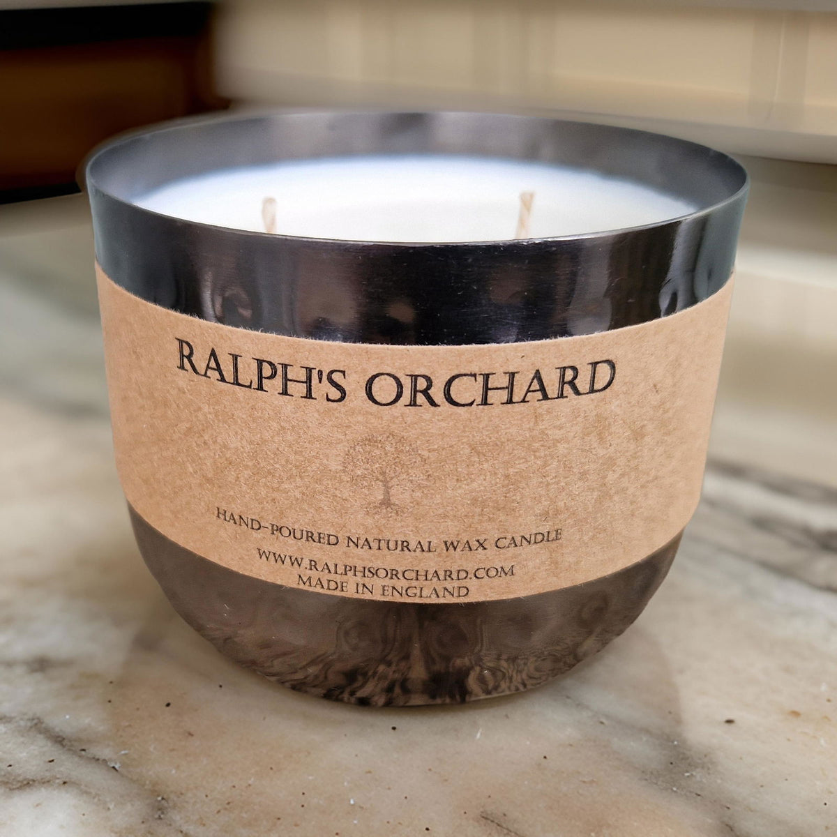 Ralph's Orchard 2-Wick Dimpled Black Candles - 16 Fragrances