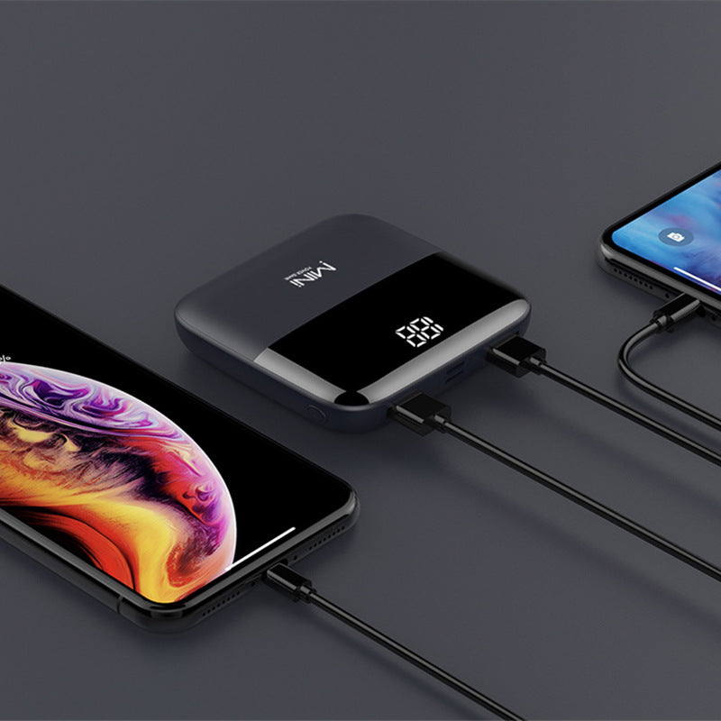 10000mAh Mini Power Bank Black