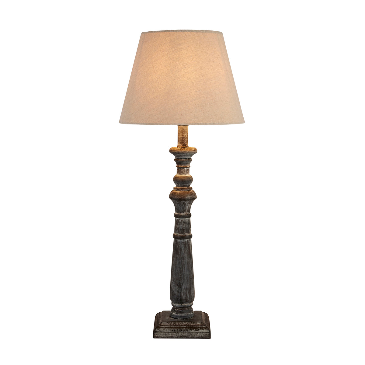 Incia Rustic Column Table Lamp