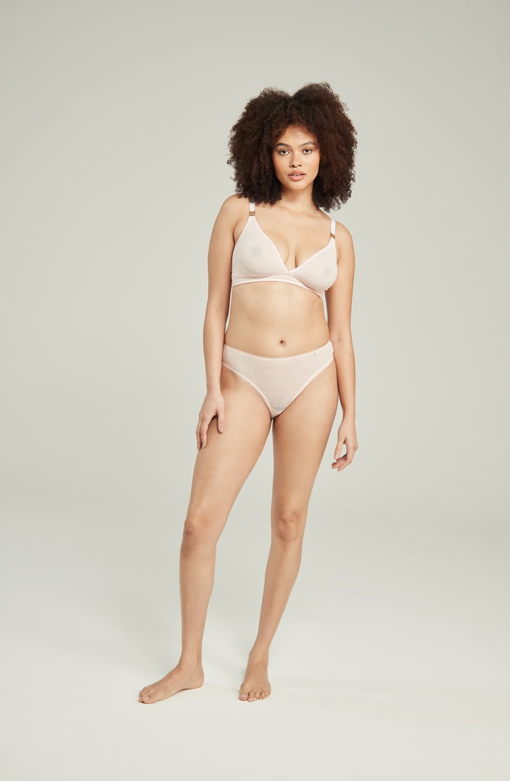 Nudea The Sheer Deco High Leg Brief Black