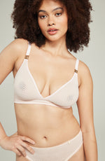 Nudea The Second Skin Stretch Easy Does It Bralette Blush Pink
