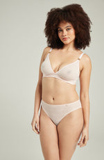 Nudea The Second Skin Stretch Easy Does It Bralette Blush Pink