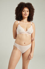 Nudea The Sheer Deco High Leg Brief Black