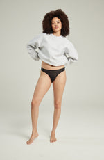 Nudea The Sheer Deco Barely There Thong Black