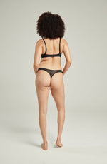 Nudea The Sheer Deco Barely There Thong Black
