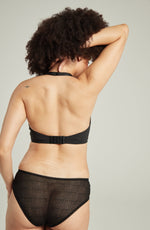 Nudea The Sheer Deco Hipster Brief Black