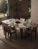 Donovan Dining Table, Marble
