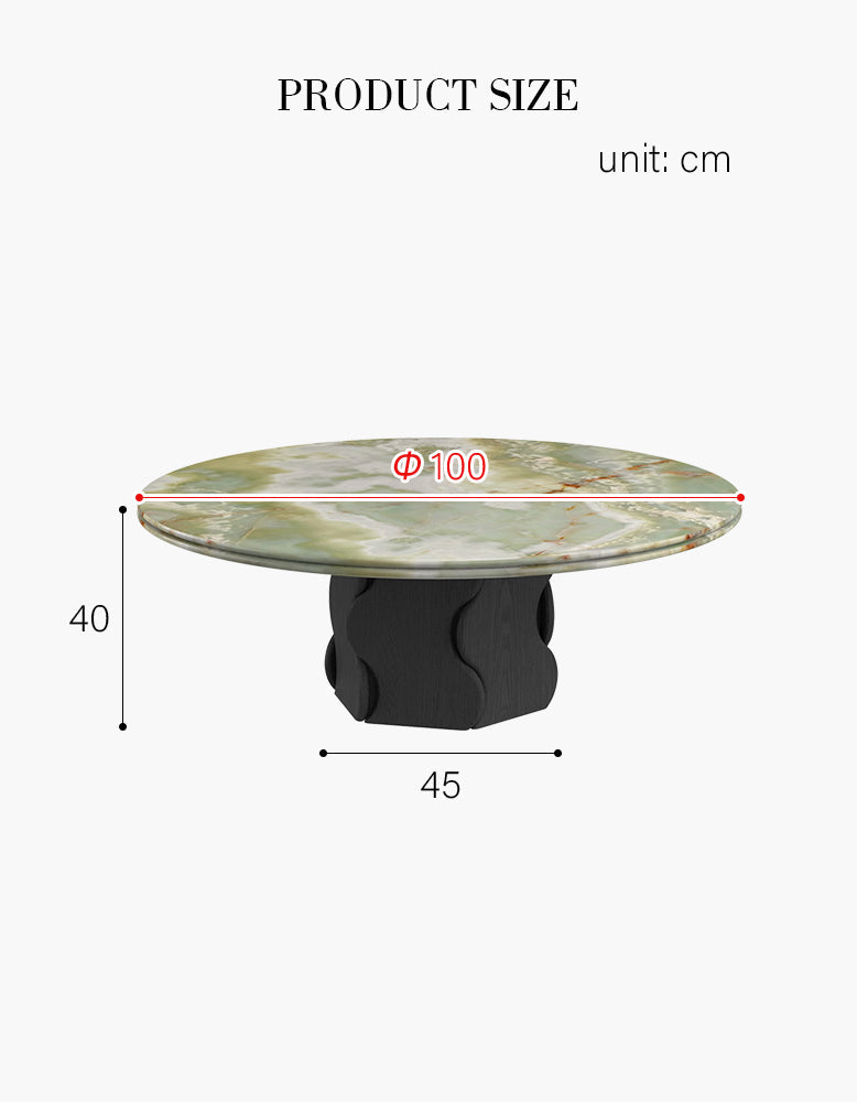 Quintero Round Coffee Table, Marble Or Travertine