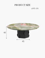 Quintero Round Coffee Table, Marble Or Travertine