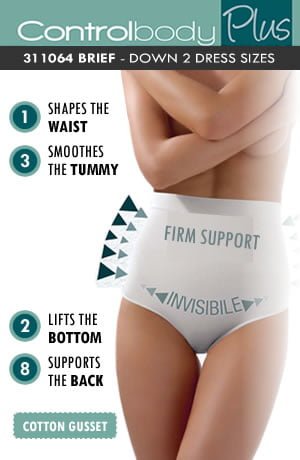 Control Body 311064 Shaping Brief Bianco White