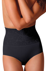 Control Body 311572 Shaping Brief With Screen Print Lace Nero Black