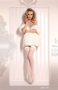 Ballerina 375 Hold Ups Bianco White