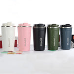 380ml/ 510ml 304 Stainless Steel Coffee Mug Tumbler Thermos