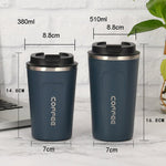 380ml/ 510ml 304 Stainless Steel Coffee Mug Tumbler Thermos