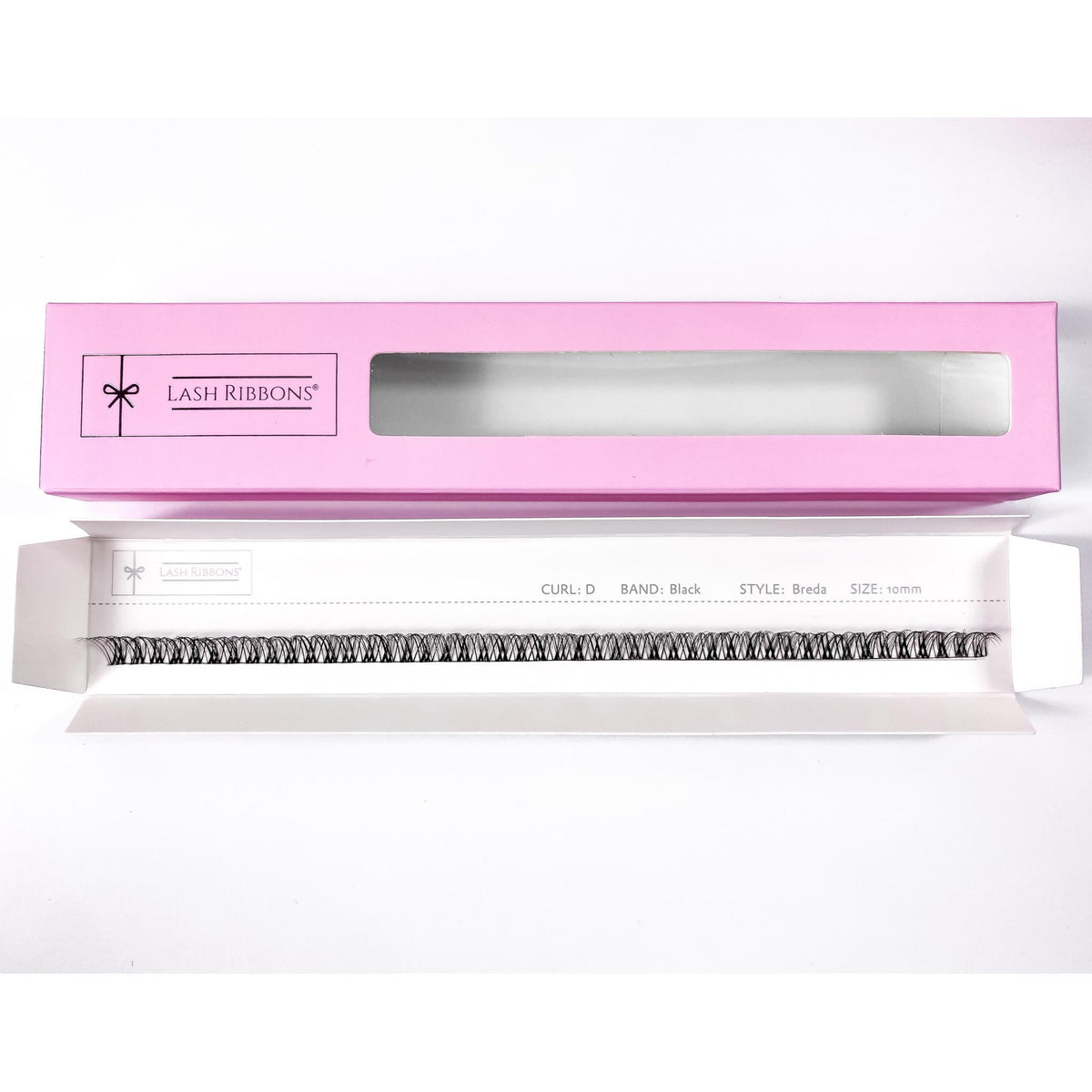 3D 'D' Curl Black Lash Ribbons® Starter Kit (With Ultimate Bond) Breda 10mm