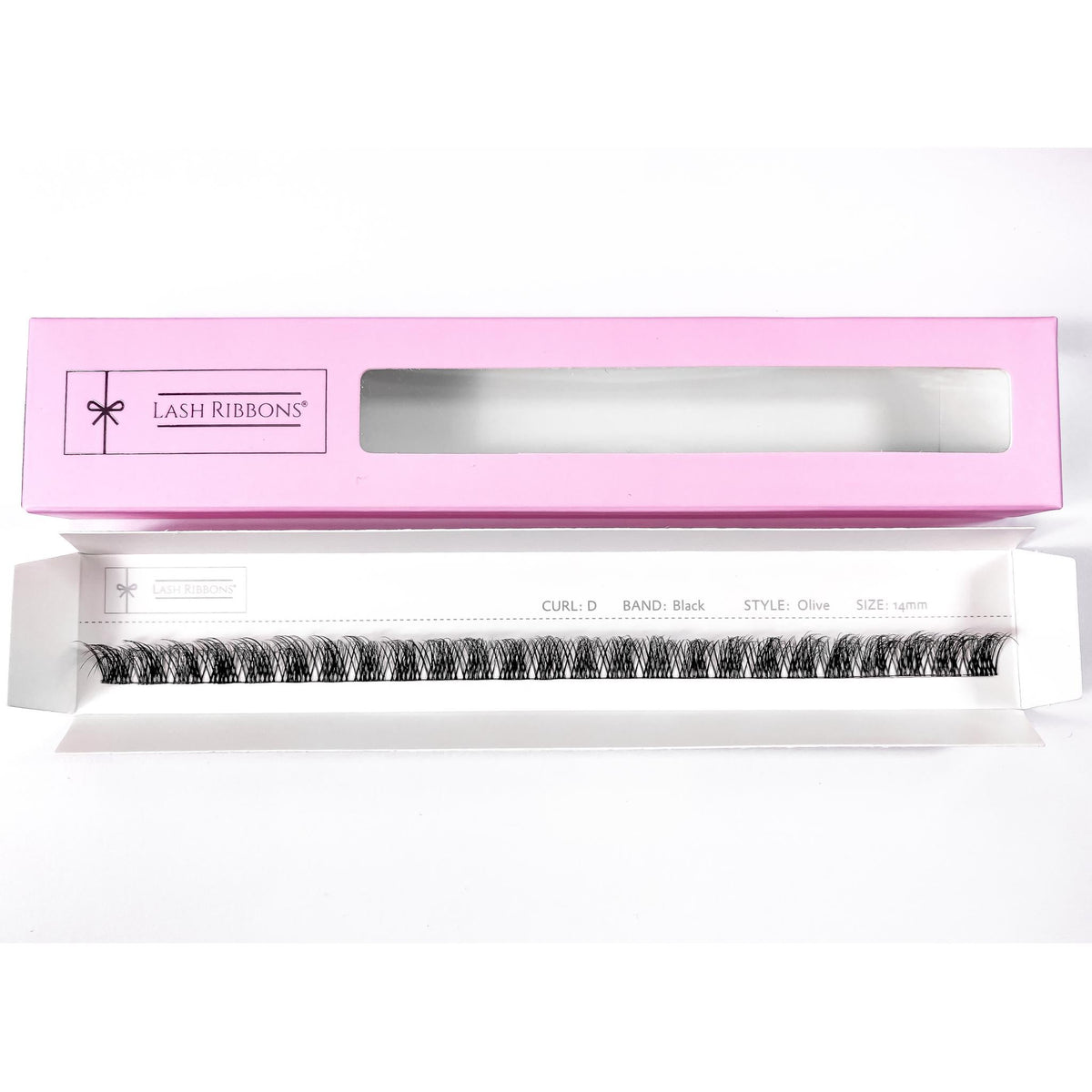 3D 'D' Curl Black Lash Ribbons® Starter Kit (With Ultimate Bond) Olive 14mm