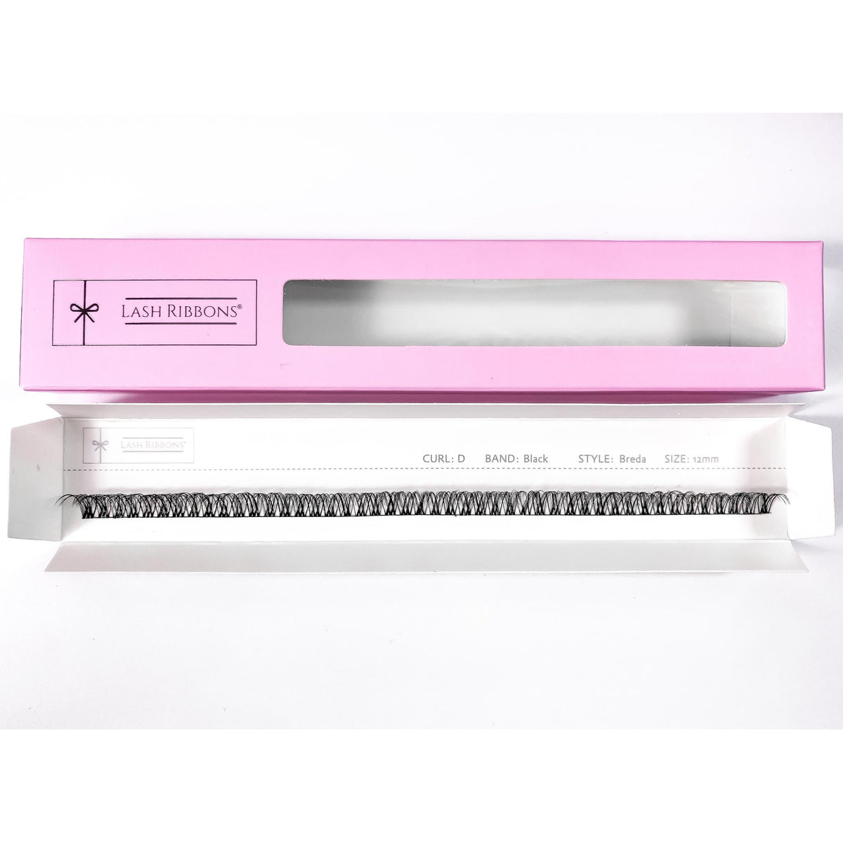 3D 'D' Curl Black Lash Ribbons® Starter Kit (With Ultimate Bond) Breda 12mm