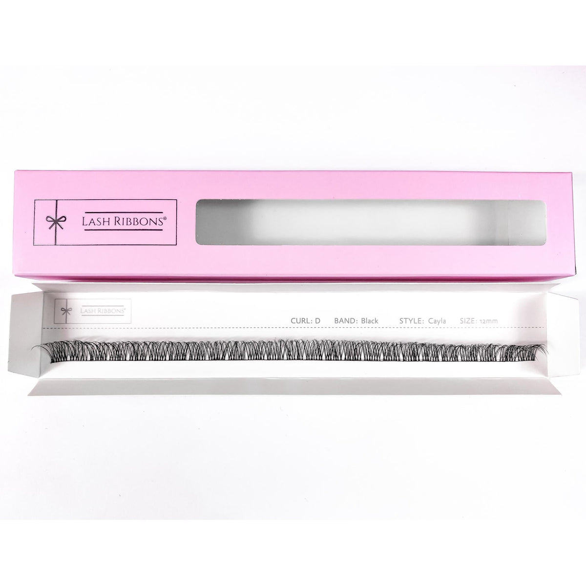 3D 'D' Curl Black Lash Ribbons® Starter Kit (With Ultimate Bond) Cayla 12mm