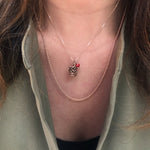 3D PINE CONE NECKLACE