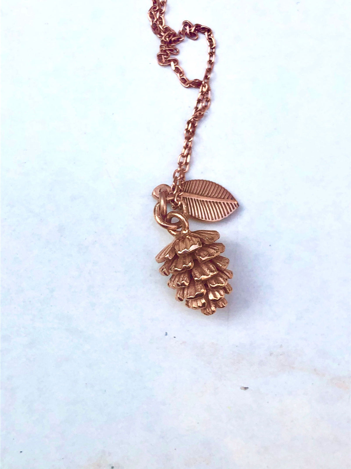 3D PINE CONE NECKLACE