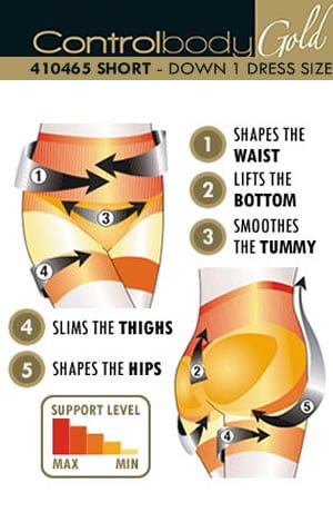 Control Body 410465 Shaping Short Skin Beige
