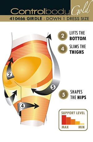 Control Body 410466 Shaping Girdle Bianco White