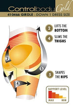 Control Body 410466 Shaping Girdle Bianco White