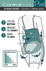 Control Body 410604 High Waist Long Shaping Shorts Skin Beige