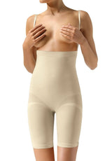 Control Body 410604 High Waist Long Shaping Shorts Skin Beige