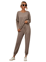 Women's Long-Sleeved Loose Loungewear Set