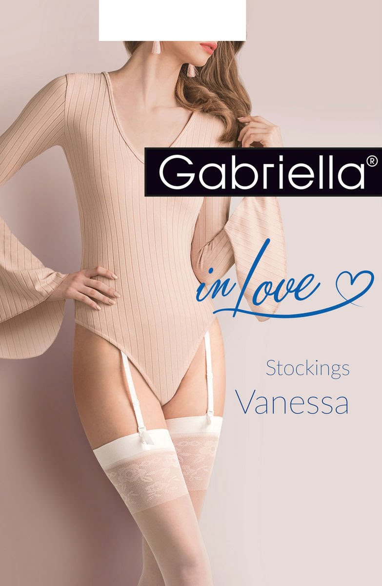 Gabriella Calze Vanessa In Champagne Transparent Stockings