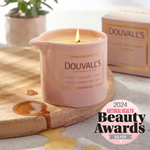 Douvall's Argan Massage Candle - Vanilla Jasmin & Ginger 180g | Intensely Nourishing and Hydrating Body Treatment