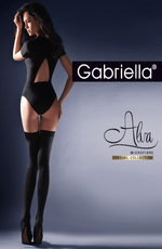 Gabriella Calze Alva Microfibre Lyra Hold Ups Black