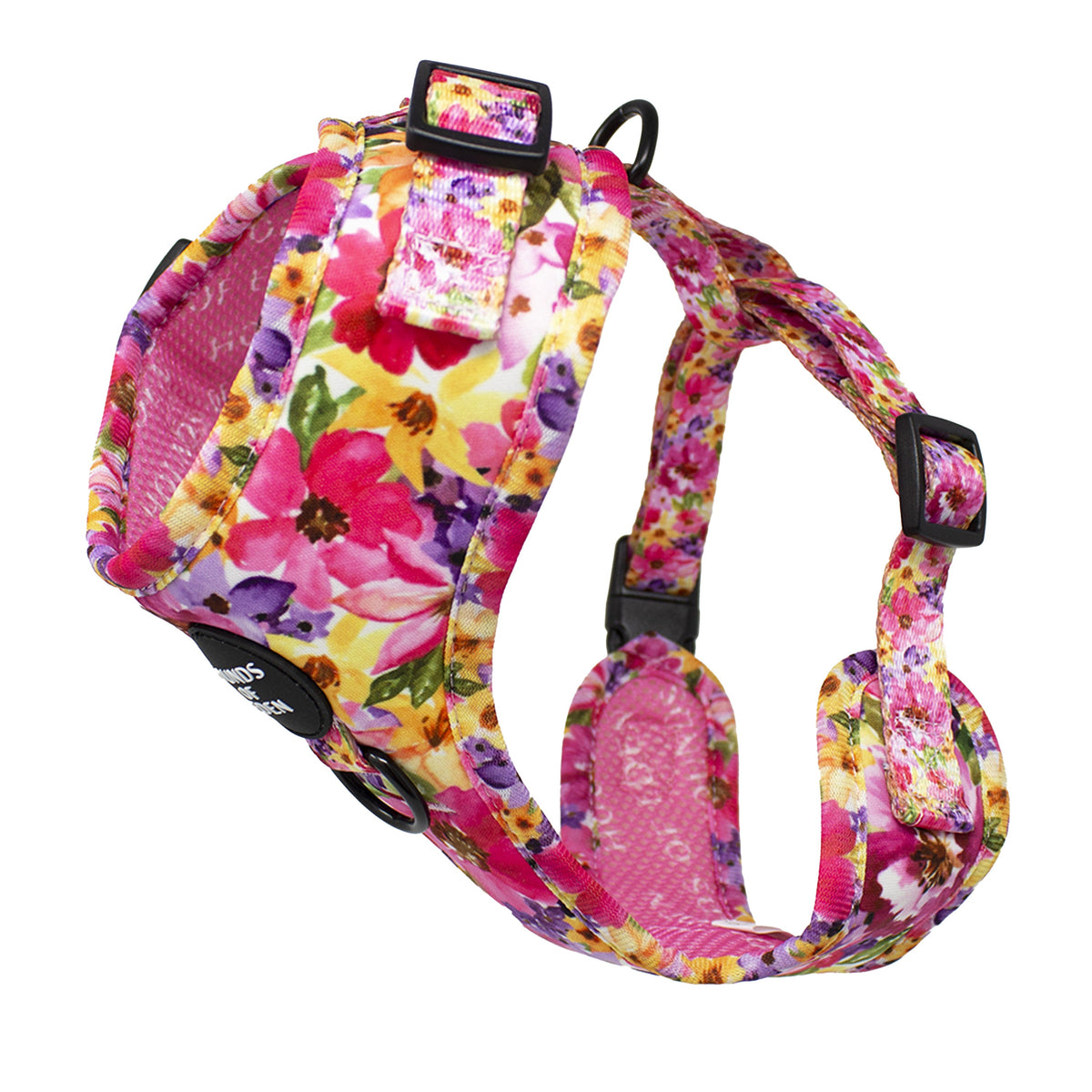 'Florentina' - Pink Floral Dog Harness