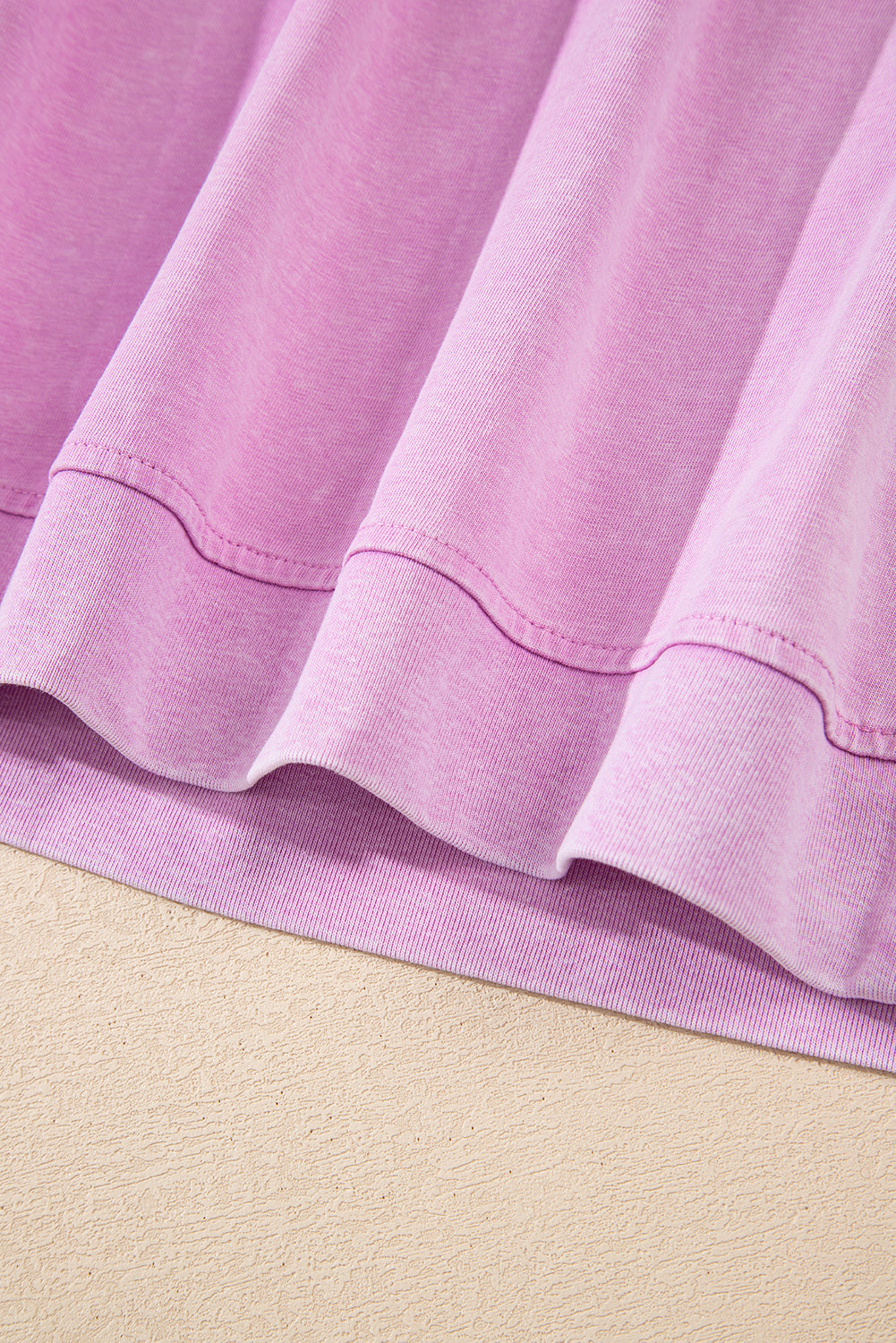 Two Piece Mineral Wash Cotton Loungewear Set