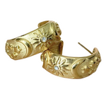 Helia 18k Gold Plated Celestial Sun, Moon & Stars Earrings