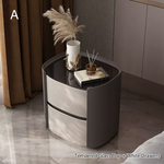 Helms Bedside Table, Wood Style A