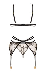 Beauty Night BN6691 Aisha 3 Piece Lingerie Set Black