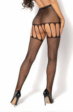 Beauty Night Marisol Stockings Suspenders Set One Size Black