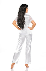 Beauty Night Missy Lace Pyjamas Set White