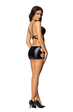 Beauty Night Eclipse Erotic Wet Look Black Dress