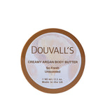 Douvall's Organic Creamy Argan Body Butter 60ml | Luxurious Hydration in Six Scents
