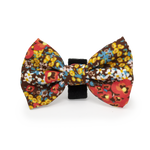 Retro Bloom Leather Dog Collar