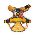 Retro Bloom Leather Dog Collar